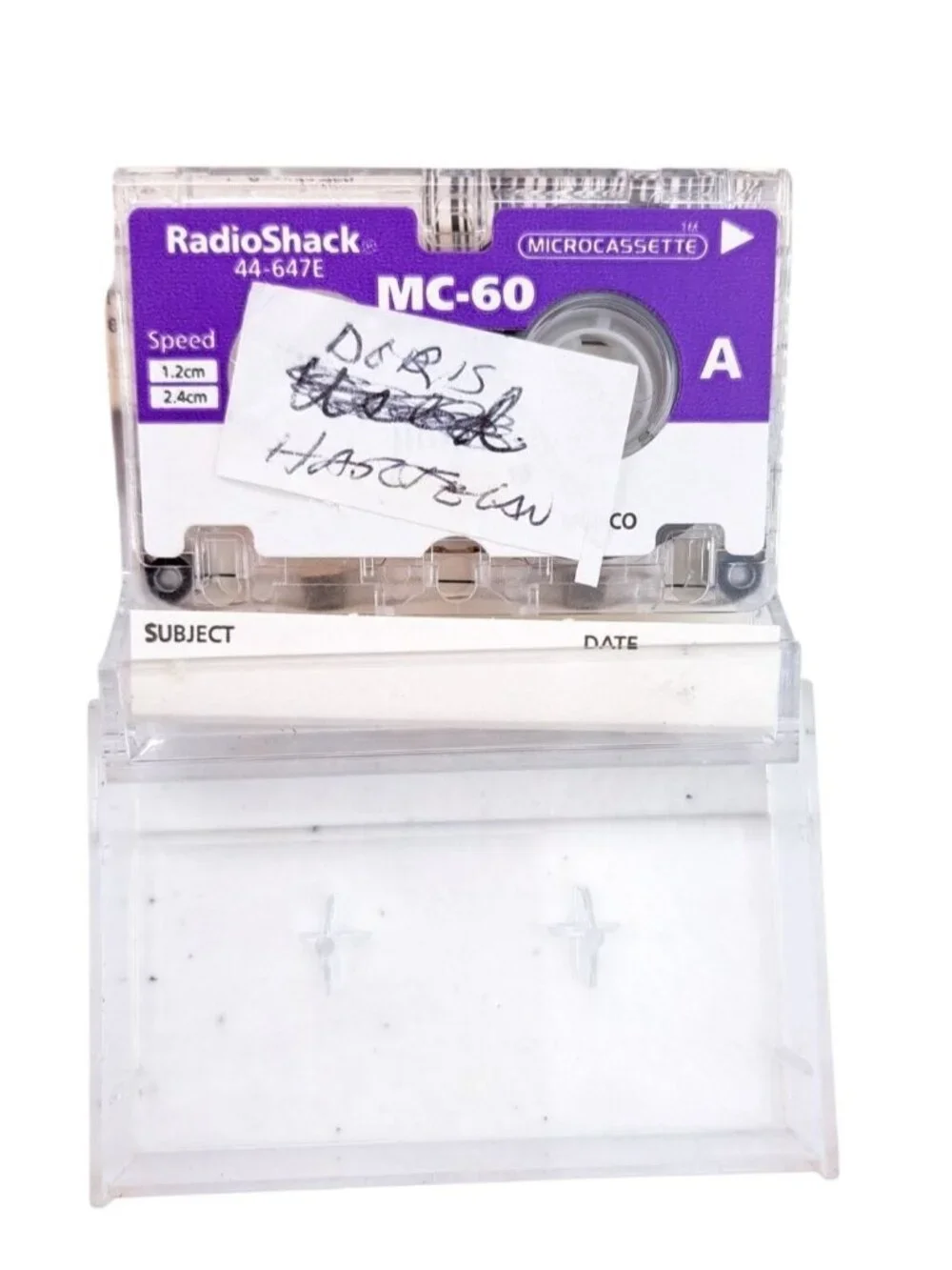 Sony Microcassette MC-90 90-Minute 3 Pack & 2 RadioShack MC-60 Microcassettes